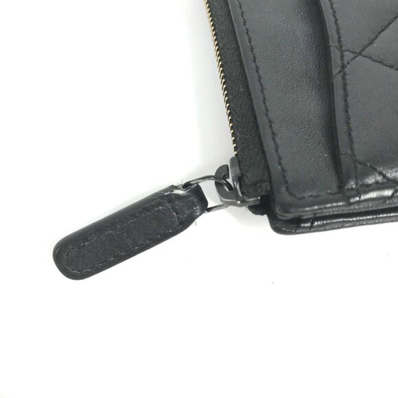 CHANEL Black Leather Logo Wallet - Picture 5 of 14